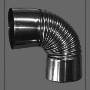 زانو استیل 90 درجه قطر 8